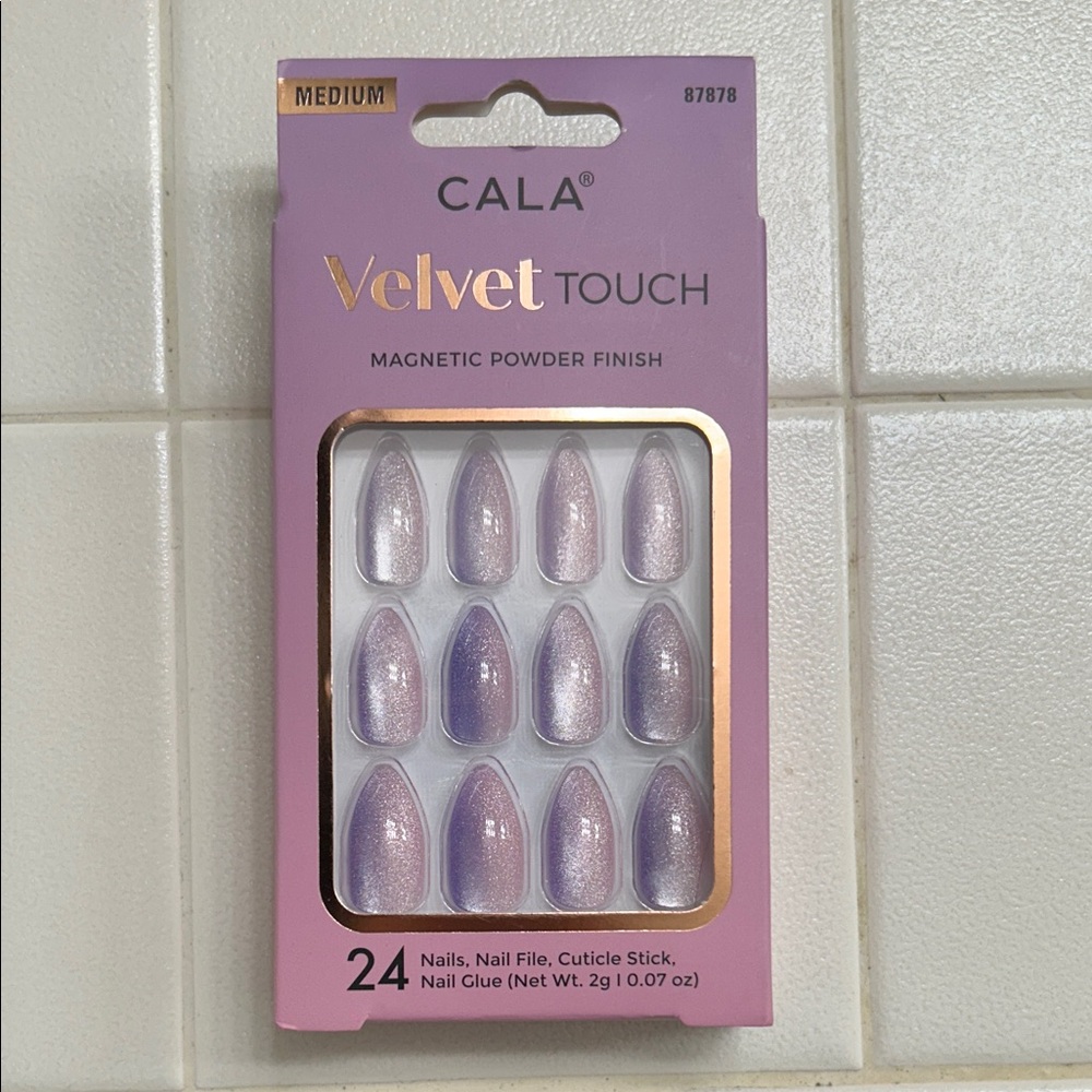 CALA Velvet Touch Magnetic Powder Finish Nails - Purple